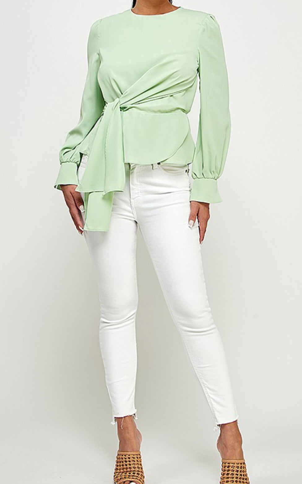 Sarah Side Knot Blouse - Size S
