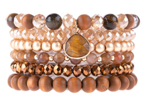 Brown Bracelet Set