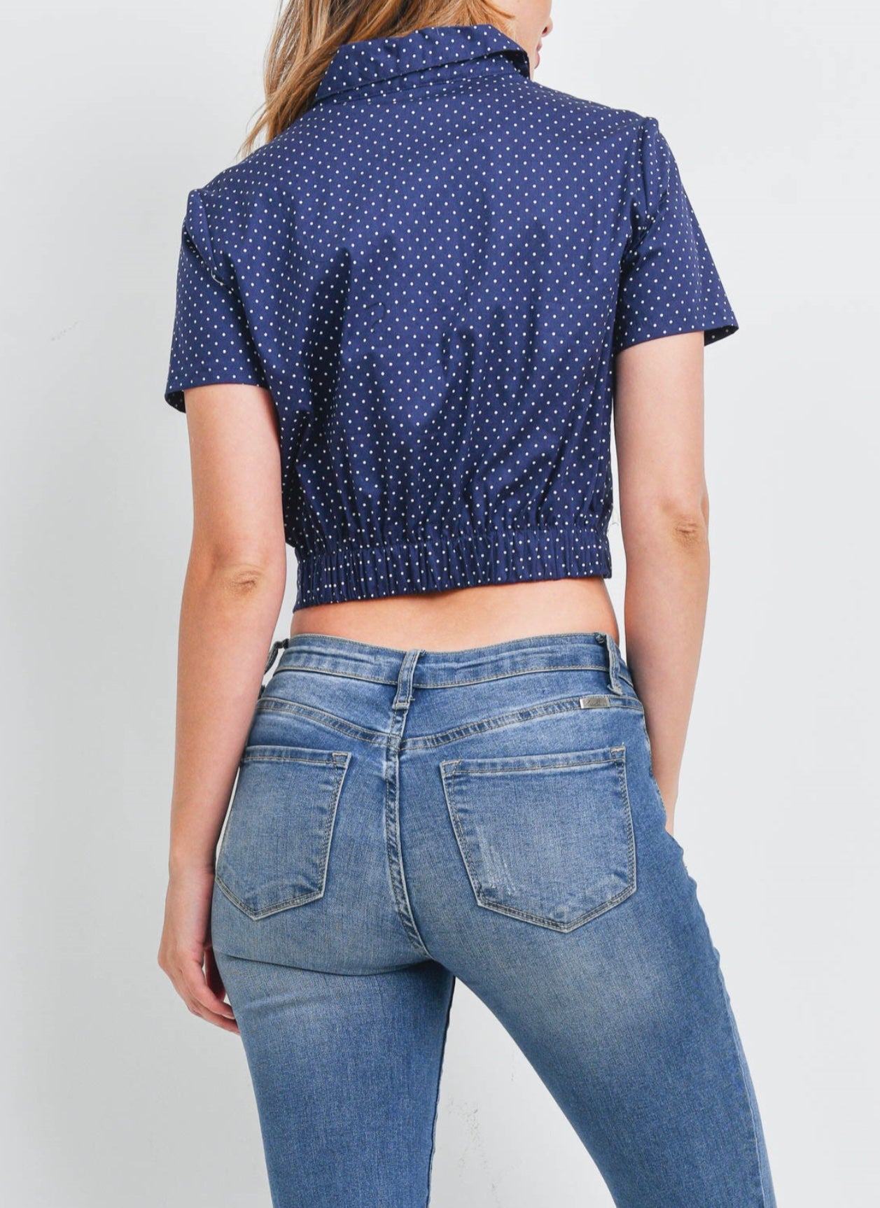 Jade Polka Dot Top - Size L