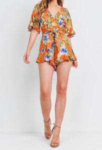 Serenity Tropical Romper - Size S