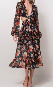 Serenity Floral Open Back Dress - Size L