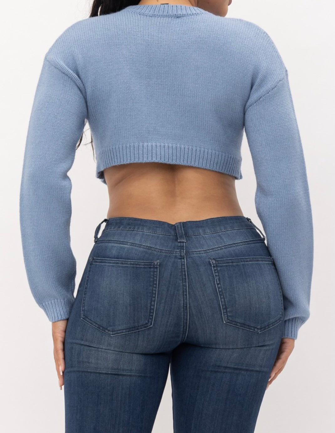 Dee Pointy Cropped Sweater