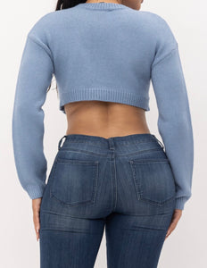Dee Pointy Cropped Sweater