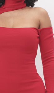 Serenity One Shoulder Midi Dress