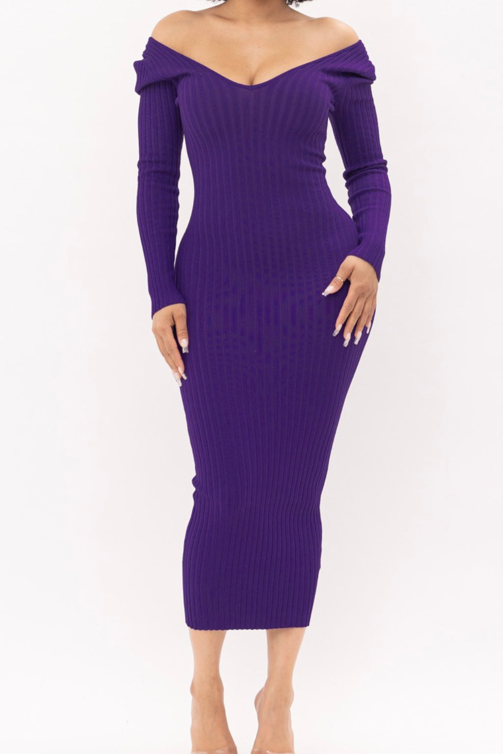 Jaden Ribbed Midi Dress (Multiple Colors Available)