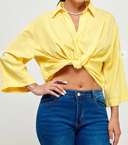 Zuleyka Front Knot Top