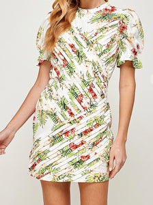 Scarly Pleated Dress