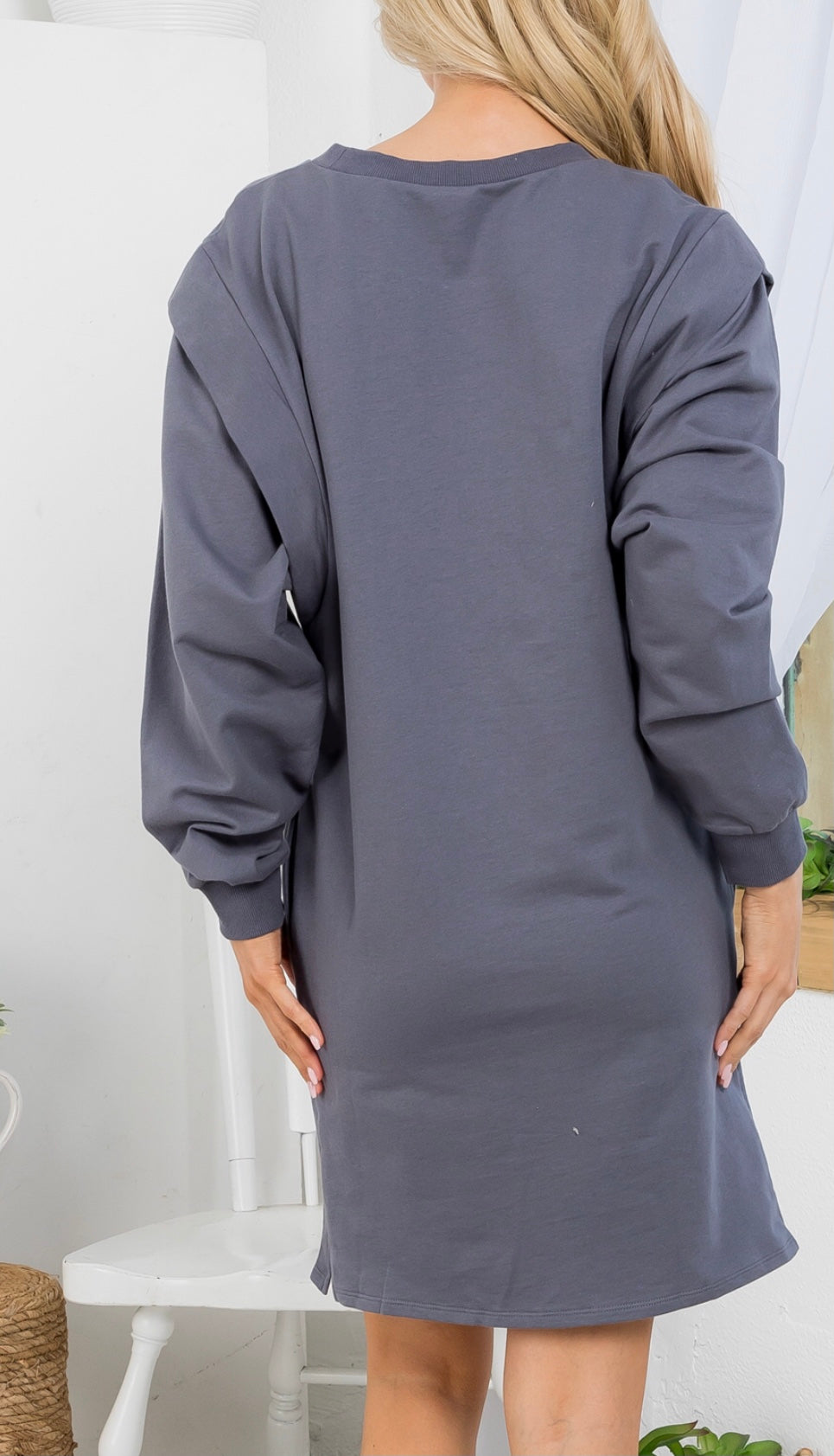 Nat Long Sleeve Shirt Dress