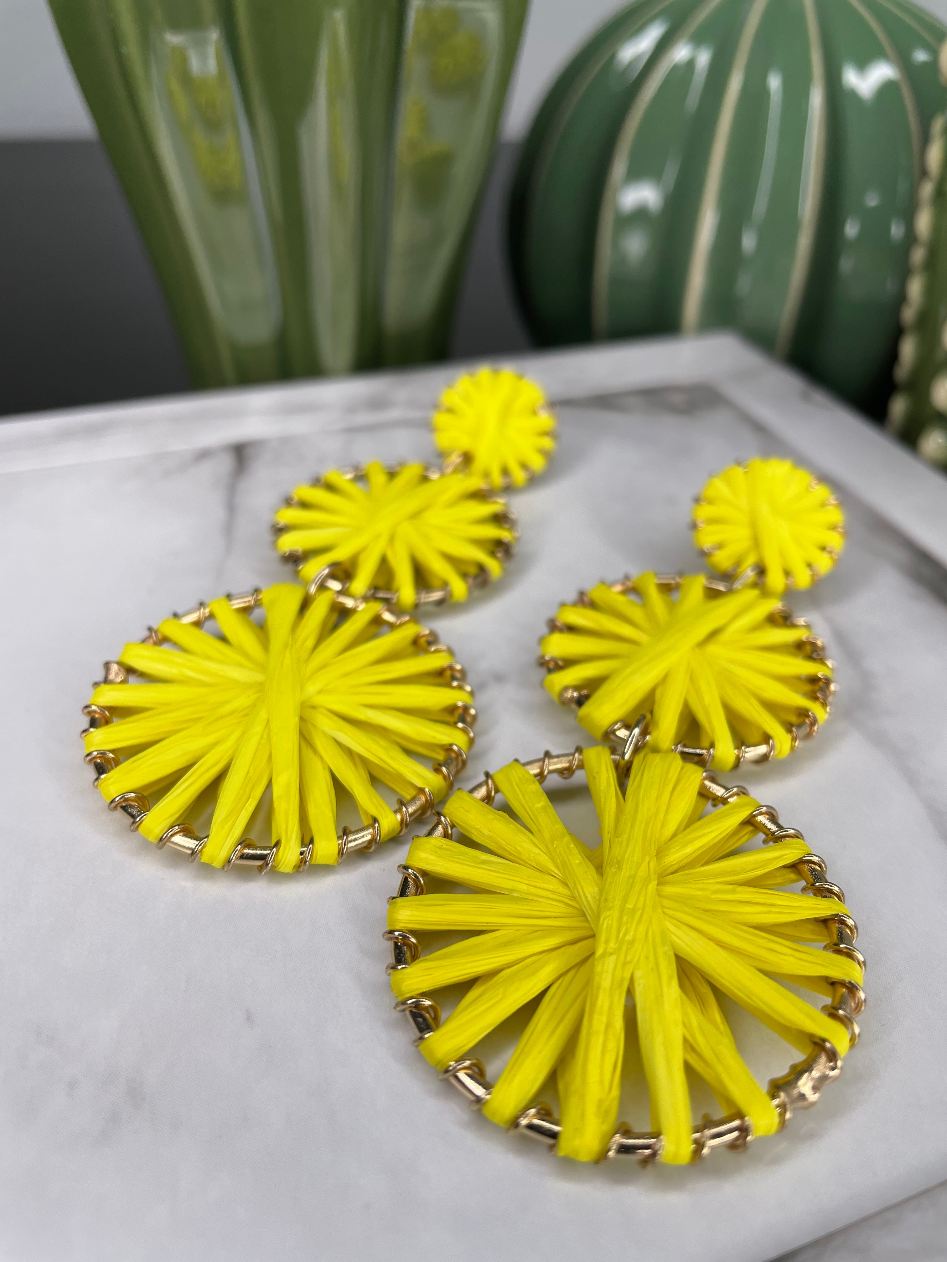 Raffia Drop Earrings