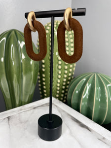 Velvet Linked Post Earrings
