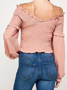 Serenity Smocked Top - Size M