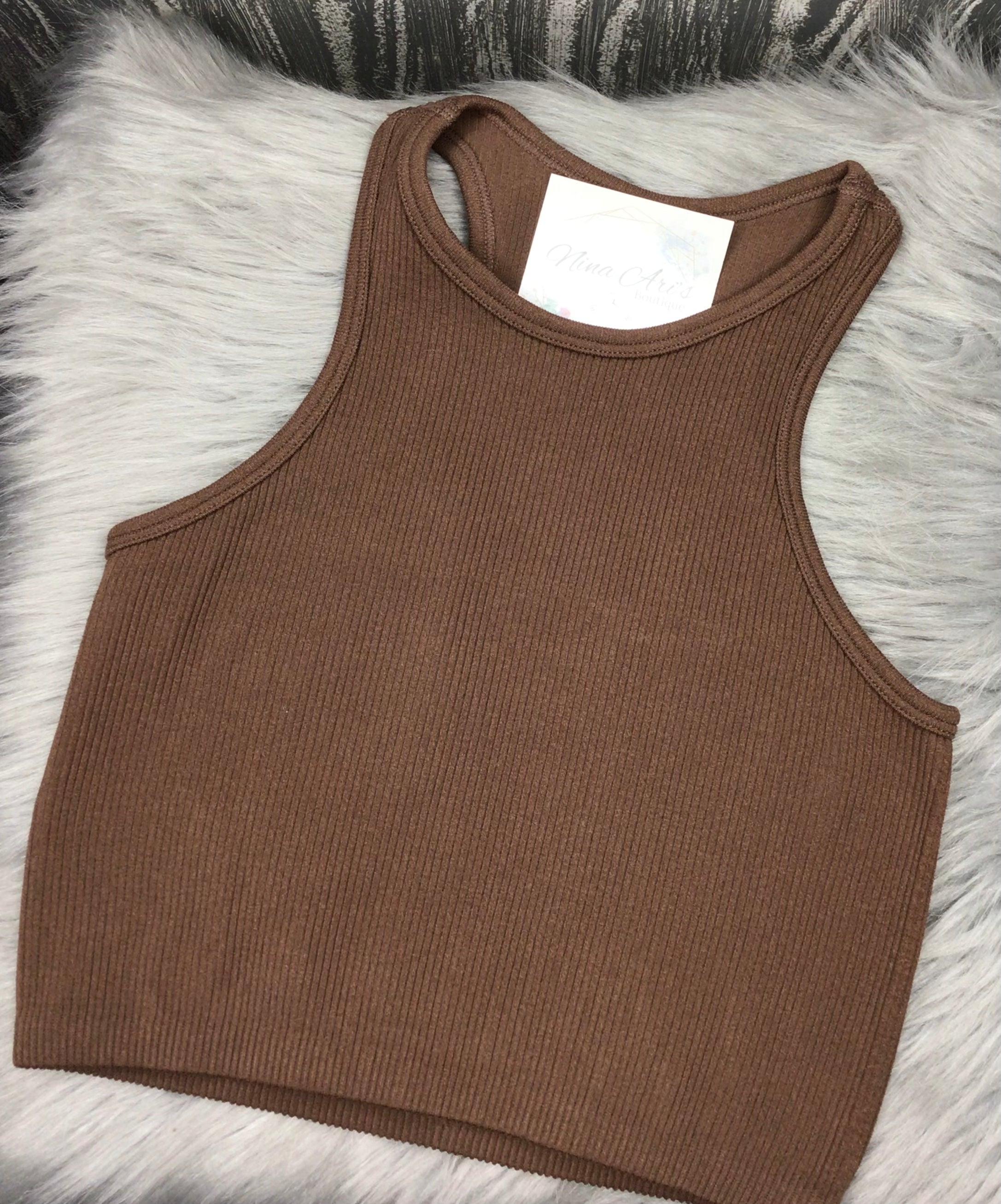 La Básica Racerback Tank Crop (Multiple Colors Available)