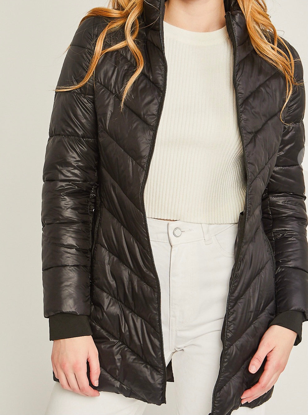 Nate Packable Puffer Jacket - Size S